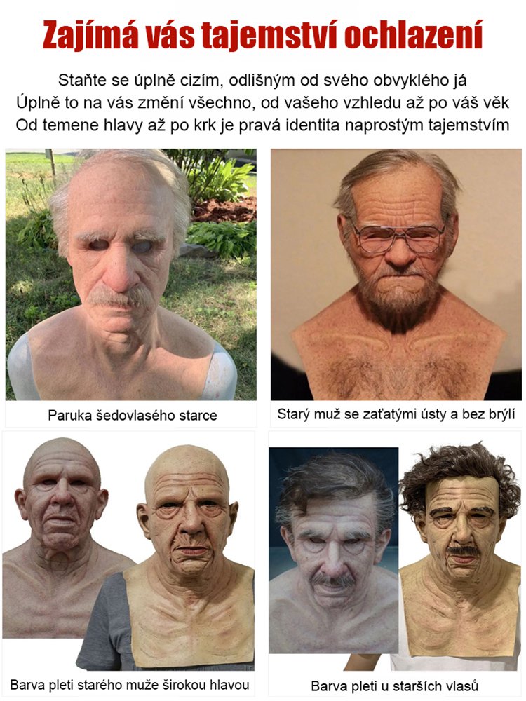 Silikonová maska pro simulaci
