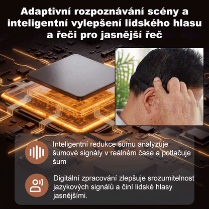 Kostní vedení sluchátek Bluetooth naslouchátka