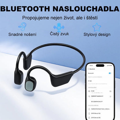 Kostní vedení sluchátek Bluetooth naslouchátka