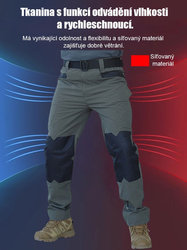 Pánské elastické voděodolné taktické kalhoty