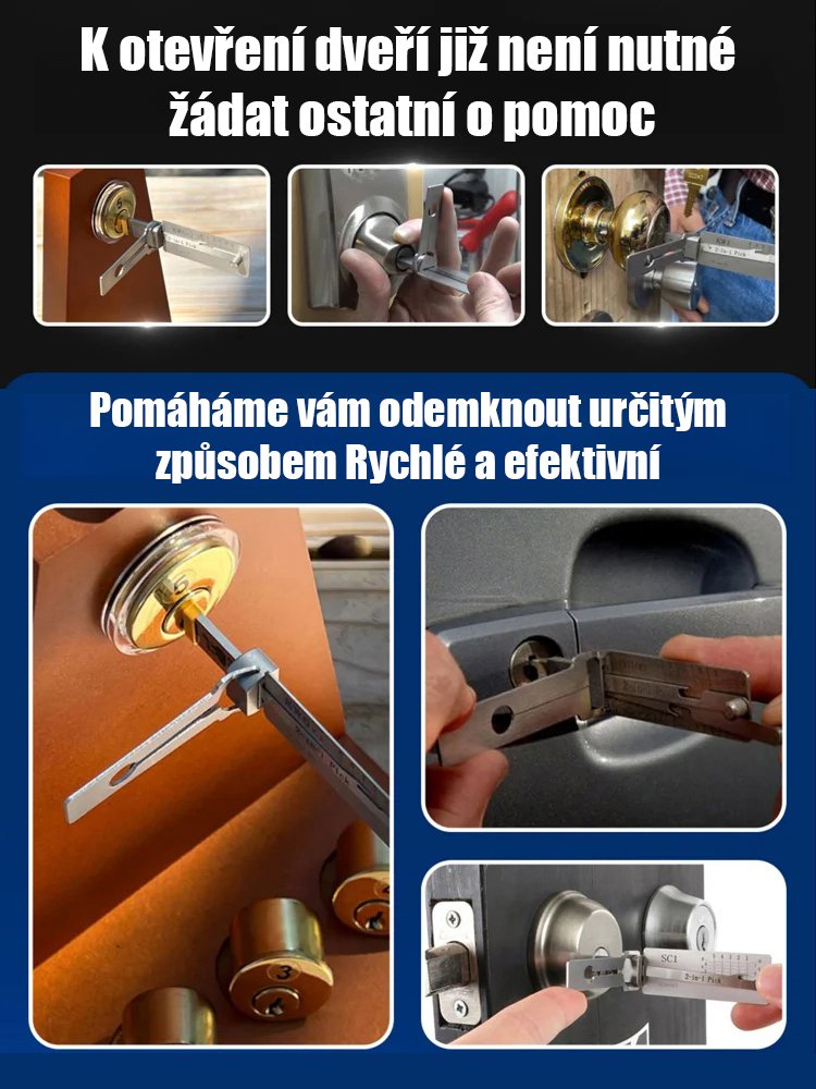 [Univerzální klíč, který nahradí tisíce klíčů]99 % zámků na světě lze snadno otevřít během 20 sekund